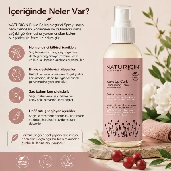 Naturigin Bukle belirginleştirici Sprey 150 ml ürün görseli