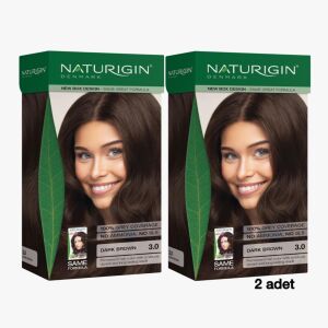 Naturigin Saç Boyası 3.0 Koyu Kahverengi 2 Adet