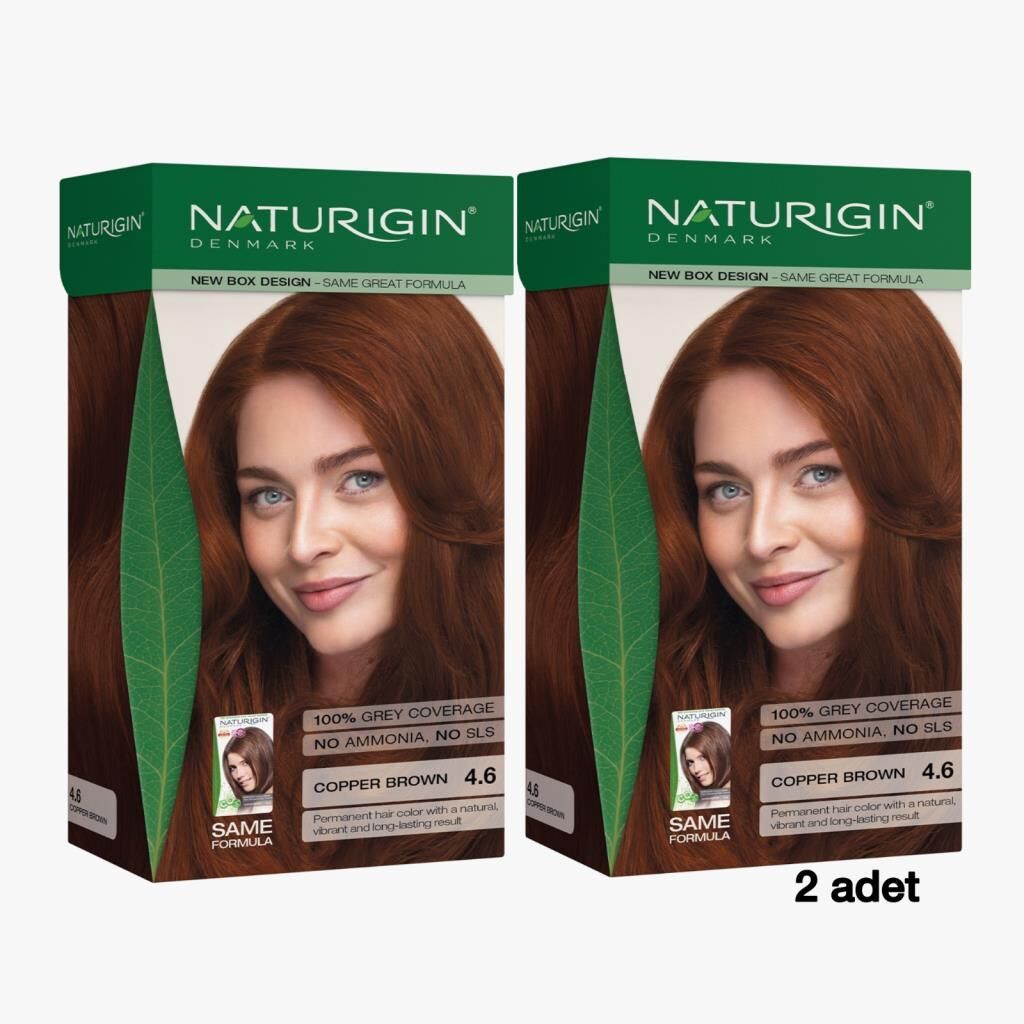 Naturigin Saç Boyası 4.6 Bakır Kahverengi 2 Adet