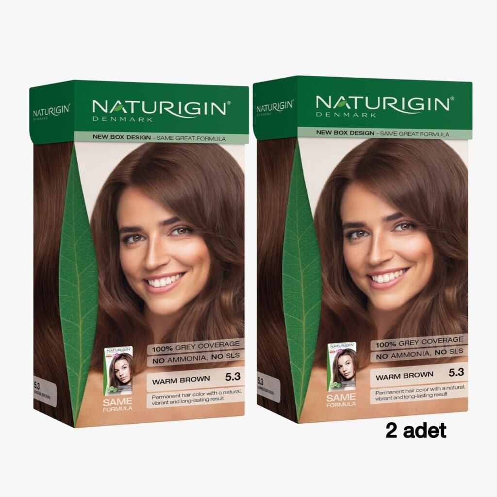 Naturigin Saç Boyası 5.3 Kumral 2 Adet