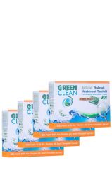 U Green Clean Bitkisel Bulaşık Makinesi Tableti 30' Lu 4'lü Set