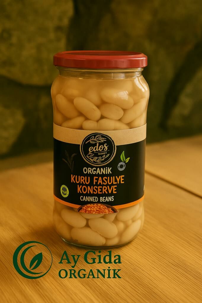 Edos Organik Kuru Fasulye Konserve 580 Gr