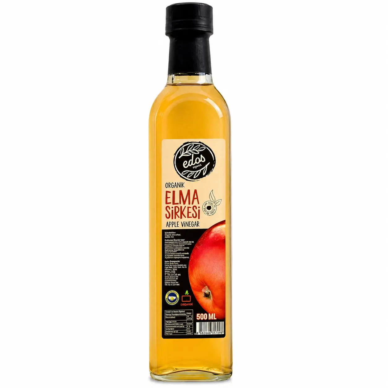 Edos Organik Elma Sirkesi 500 ml