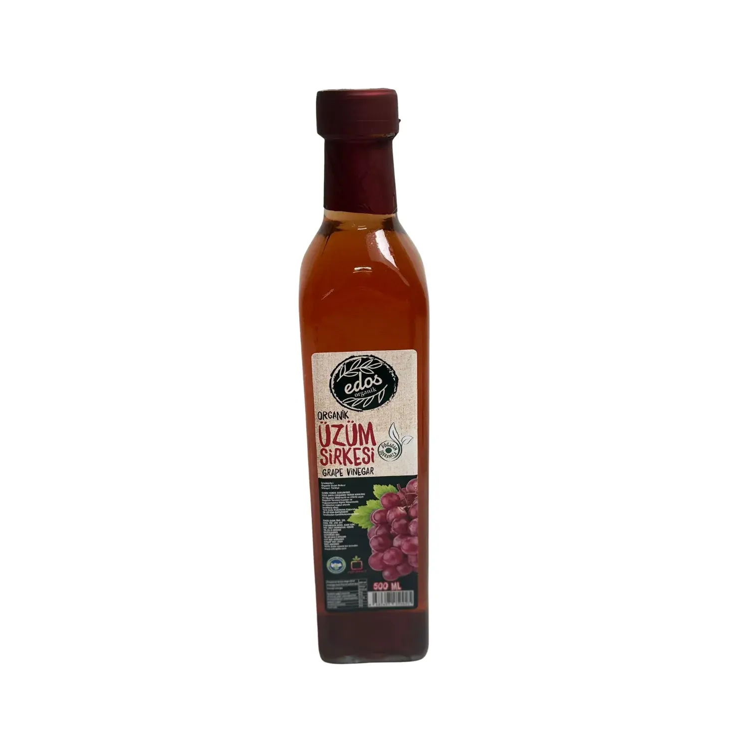 Edos Organik Üzüm Sirkesi 500 Ml