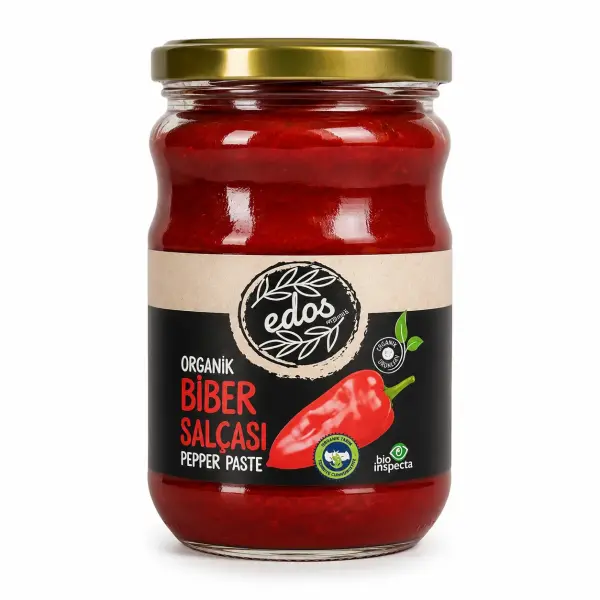 Edos Organik Tatlı Biber Salçası 660 cc