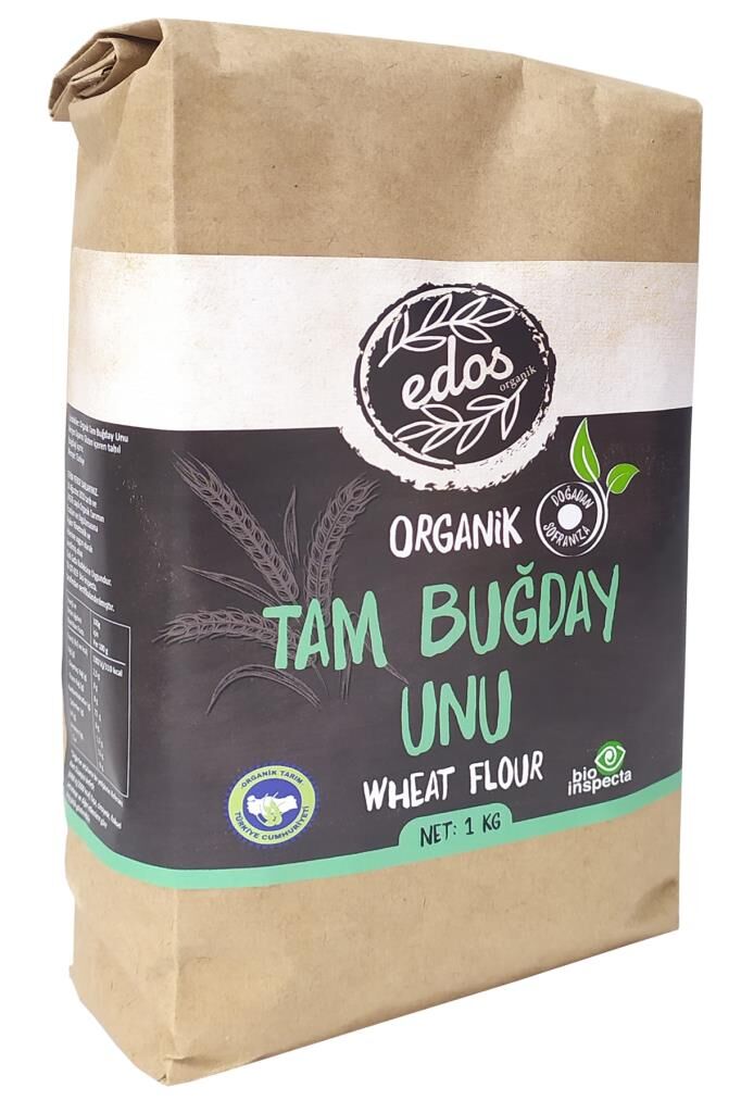 Edos Organik Tam Buğday Unu 1 Kg