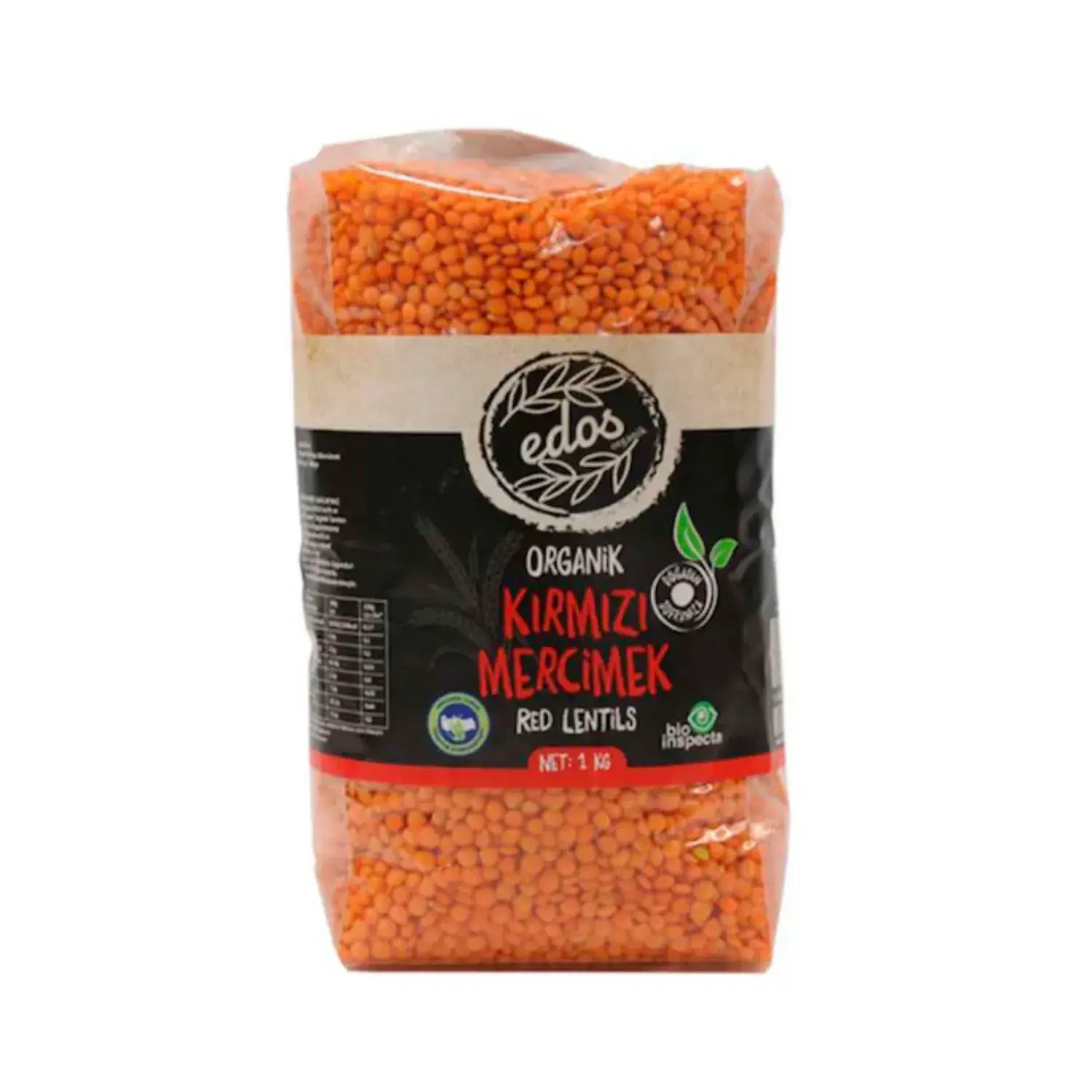 Edos Organik Kırmızı Mercimek 1 Kg