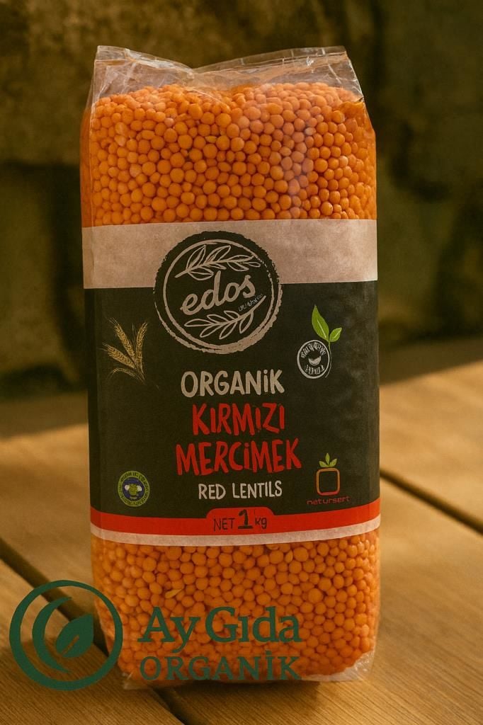 Edos Organik Kırmızı Mercimek 1 Kg