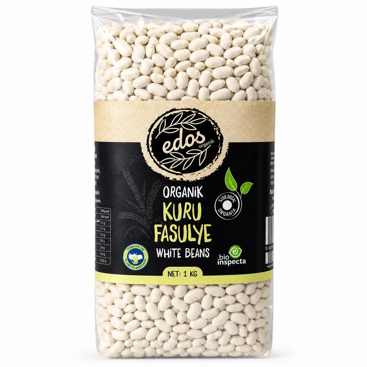 Edos Organik Kuru Fasulye 1 Kg