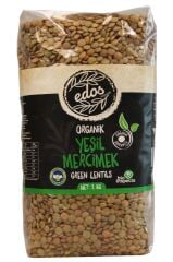 Edos Organik Yeşil Mercimek 1 Kg