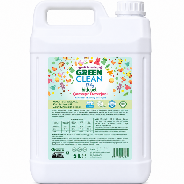 U Green Clean BABY Çamaşır Deterjanı 5 LT