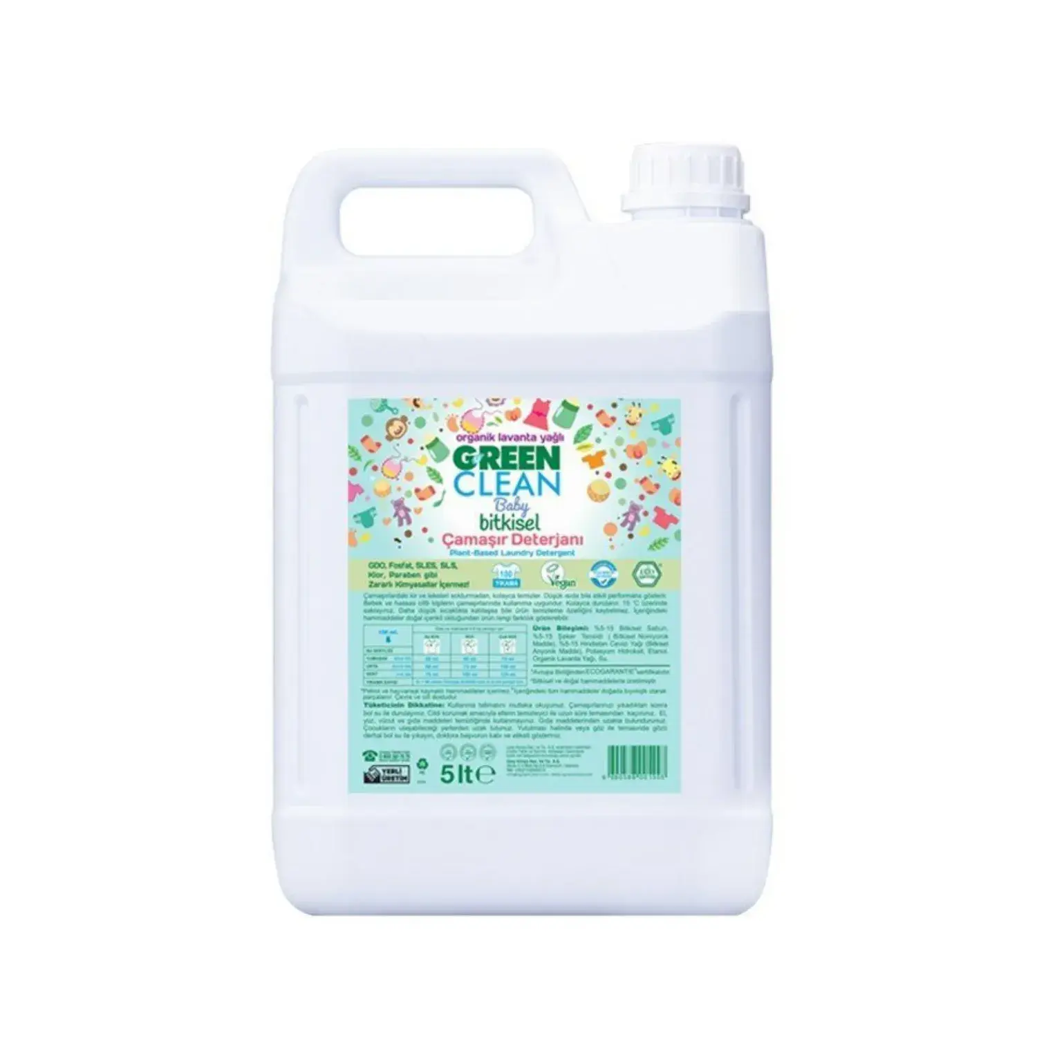 U Green Clean Baby Çamaşır Deterjanı 5 L