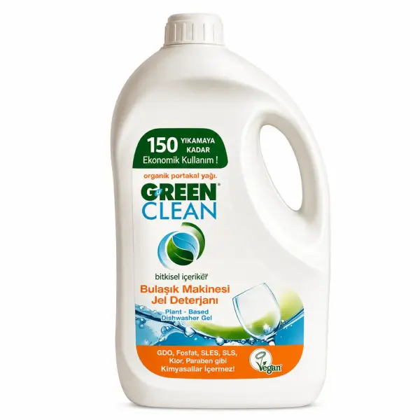 U Green Clean Bitkisel Bulaşık Makinesi Jel Deterjanı 3 L