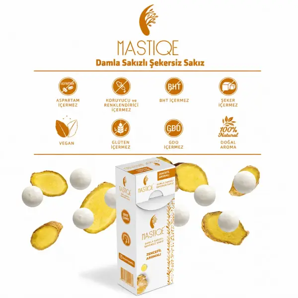 Mastiqe Zencefil Aromalı Sakız 20g