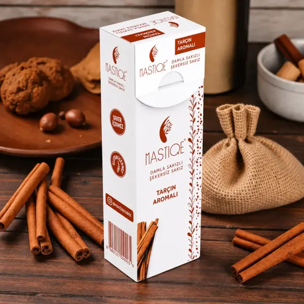 Mastiqe Tarçın Aromalı Sakız 20g yakın çekim görseli