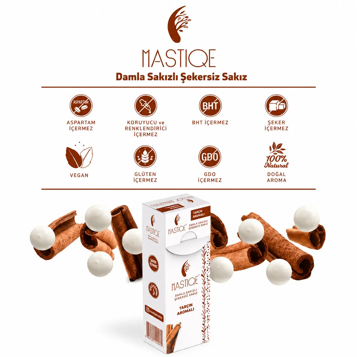 Mastiqe Tarçın Aromalı Sakız 20g
