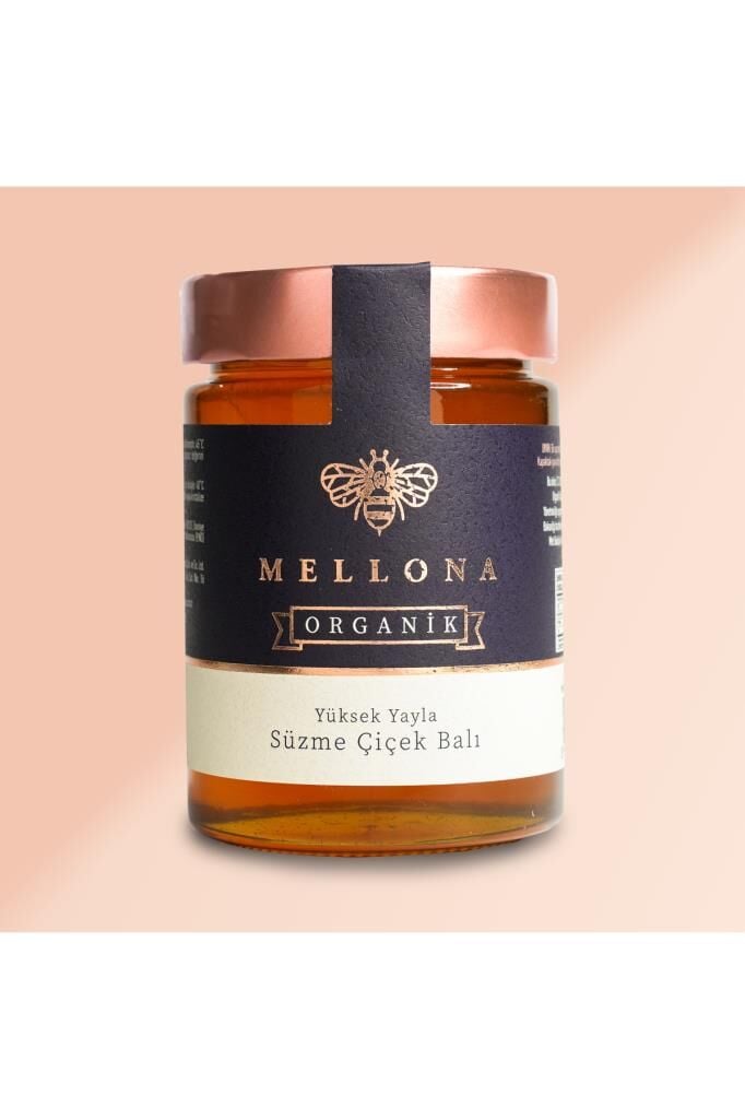 Mellona Organik Yüksek Yayla Süzme Çiçek Balı 450 GR