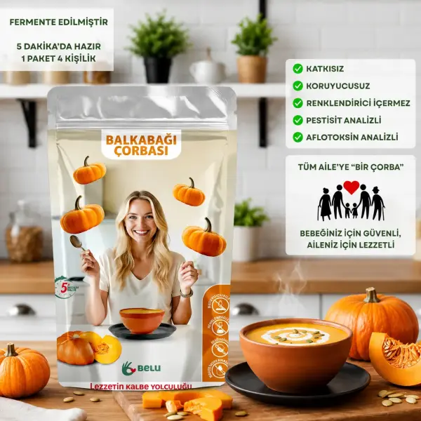 Belu Sebzeli Çorba Seti (Pancar+Balkabağı+Brokoli+Kapya+Ispanak) kullanım görseli
