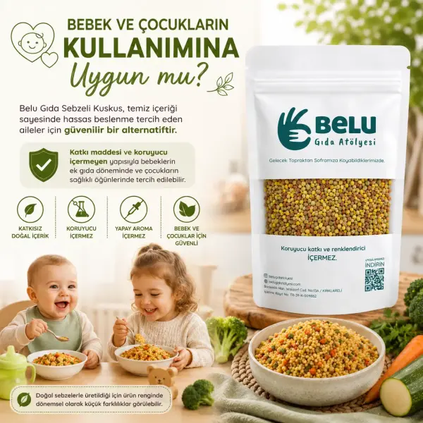 Belu Sebzeli Kuskus 250 gram ambalaj görseli
