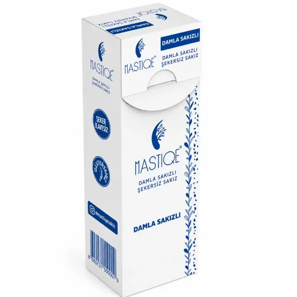 Mastiqe Damla Sakızlı Şekersiz Sakız 20 gr x 12 Adet Sade ambalaj görseli