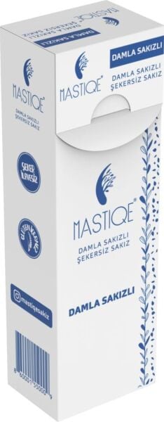 Mastiqe Damla Sakızlı Şekersiz Sakız 20 gr x 12 Adet Sade