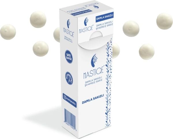 Mastiqe Damla Sakızlı Şekersiz Sakız 20 gr x 12 Adet Sade