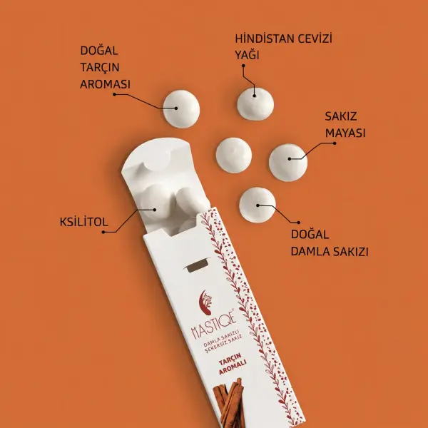 Mastiqe Tarçın Aromalı Sakız 20 gr x12 Adet ürün görseli