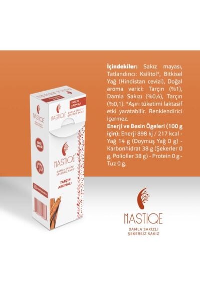 Mastiqe Tarçın Aromalı Sakız 20 gr x12 Adet