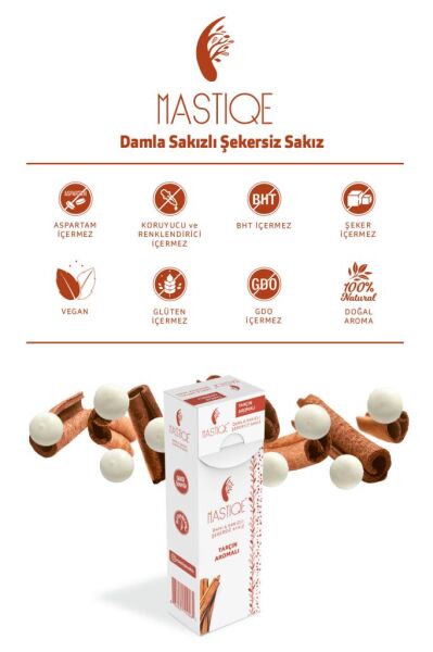 Mastiqe Tarçın Aromalı Sakız 20 gr x12 Adet