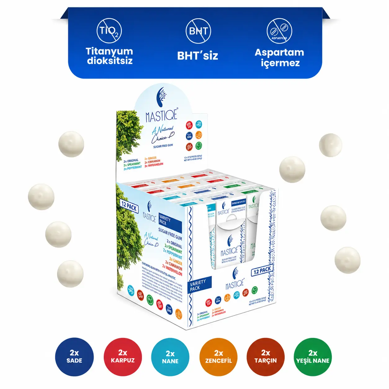 Mastiqe Karışık Paket 20 gr x 12 Adet