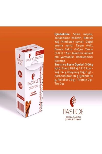 Mastiqe Tarçın Aromalı Sakız 20 GR x 2 Adet