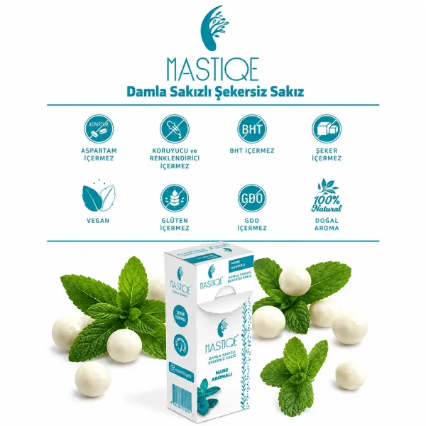 Mastiqe Nane Aromalı Sakız 20 GR x 2 Adet