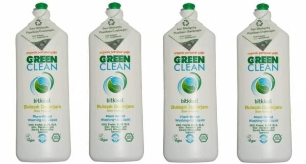 U Green Clean Bitkisel Bulaşık Deterjanı 730 ml 4'lü Set