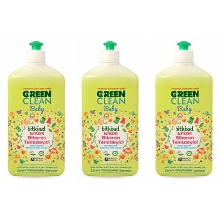 U Green Clean Baby Bitkisel  Biberon Emzik Temizleyici 3 x 500 ml