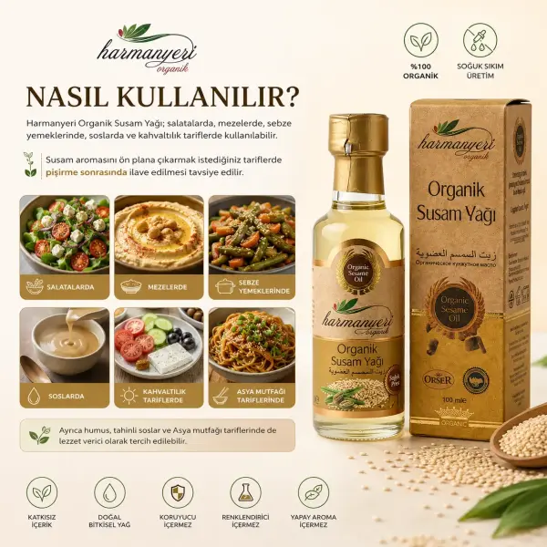 Harmanyeri Susam Yağı 100 ML ambalaj görseli