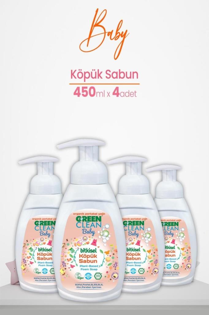 U Green Clean BABY Köpük Sabun 450 ML x 4 Adet