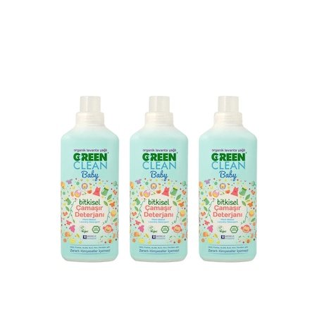 U Green Clean Baby Bitkisel Çamaşır Deterjanı 3 ADET