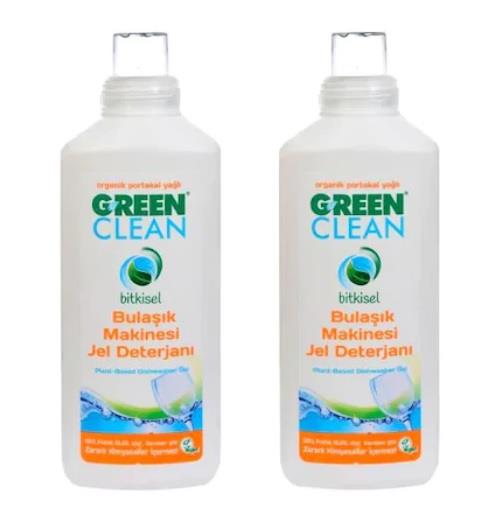 U Green Clean Jel Bulaşık Makinesi Deterjanı 2 x 1000 ml