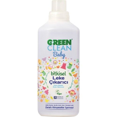U Green Clean Baby Çamaşır Yum. Leke Çıkarıcı Çamaşır Det.(1lt) Emzik Biberon Tem. 0,5 L