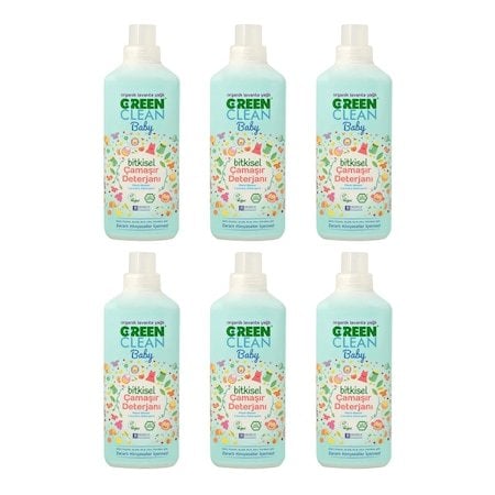 U Green Clean Baby Bitkisel Çamaşır Deterjanı 1000ml 6'lı
