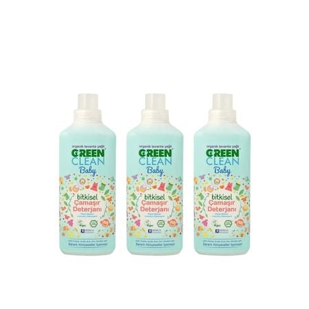 U Green Clean Baby Bitkisel Çamaşır Deterjanı 3 ADET