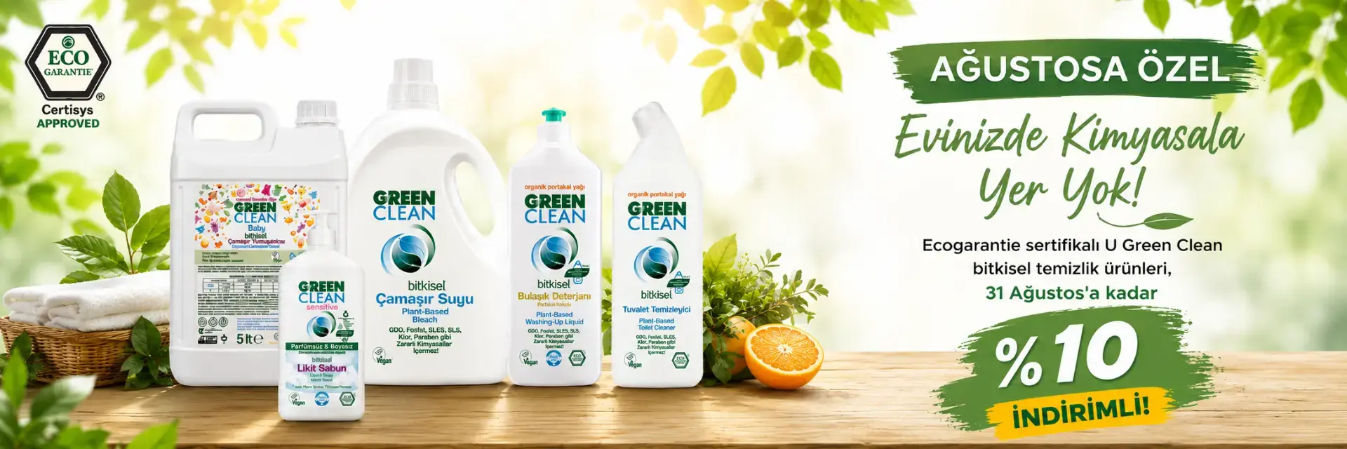 u green clean bitkisel temizlik ürünleri indirim