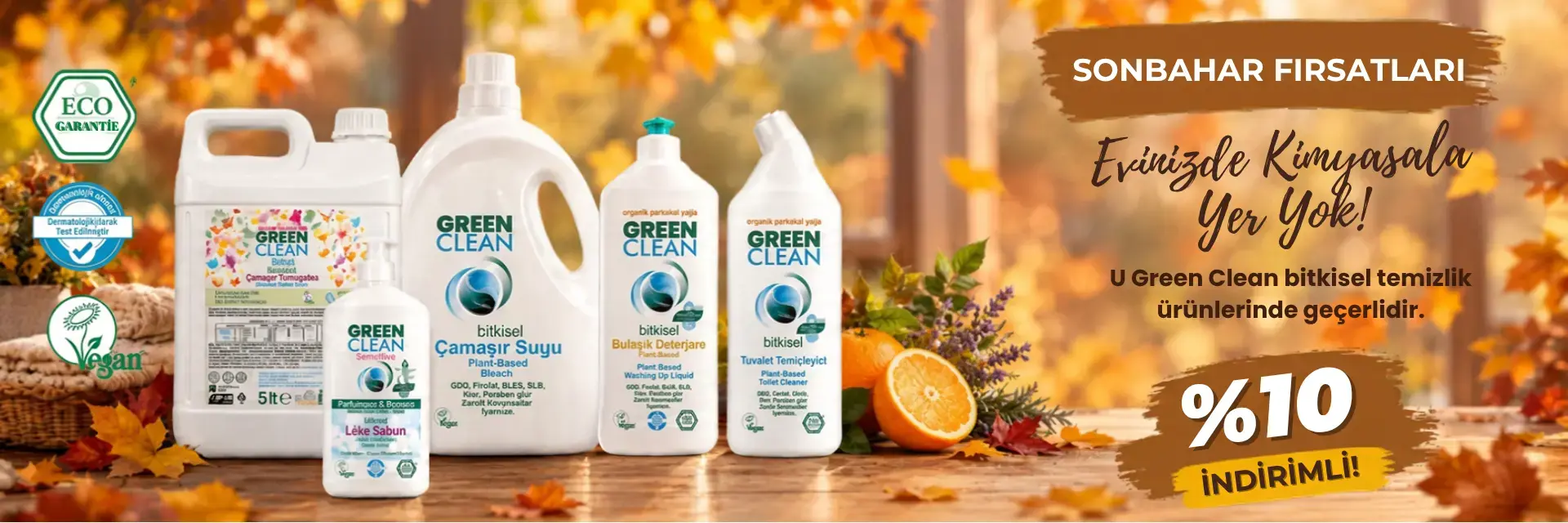 u green clean bitkisel temizlik ürünleri indirim