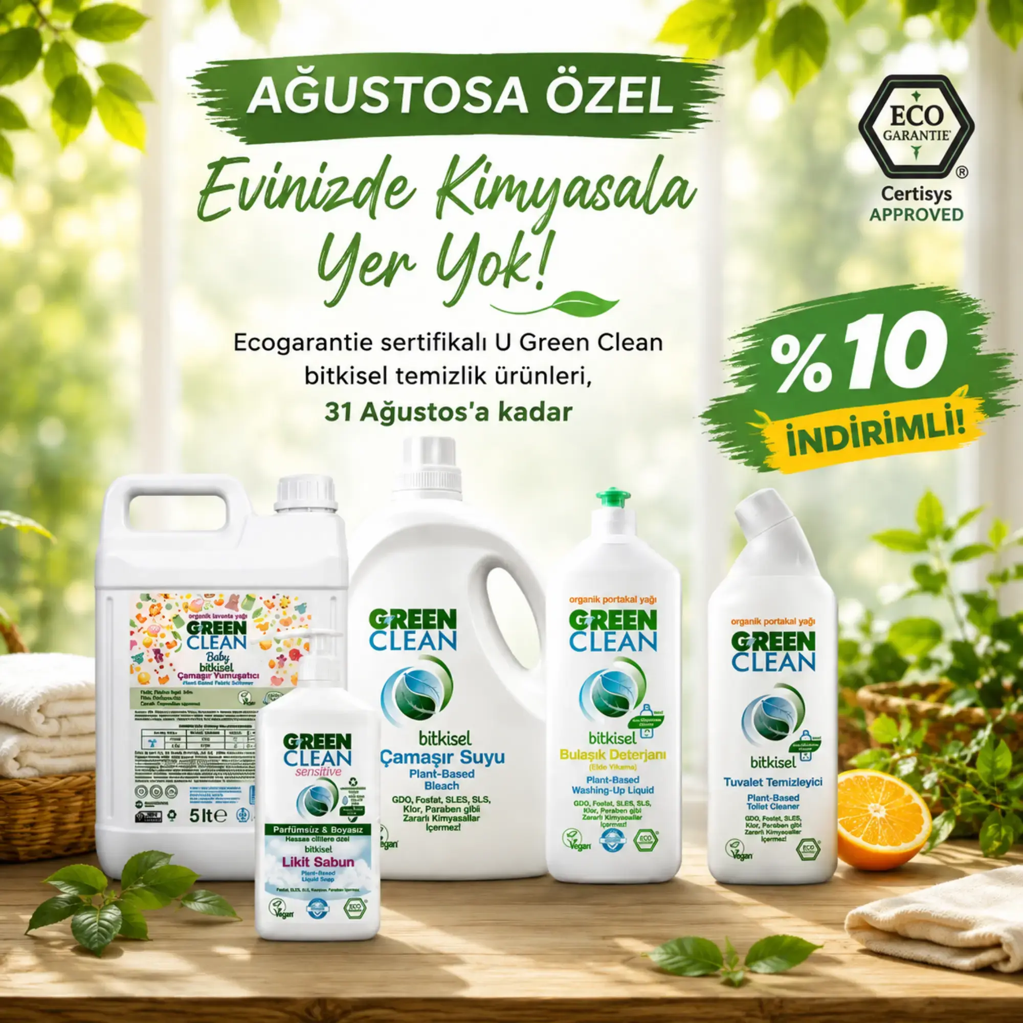 u green clean bitkisel temizlik ürünleri indirim